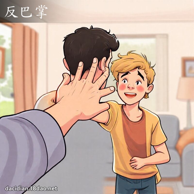 反巴掌 - 國語大辭典配圖