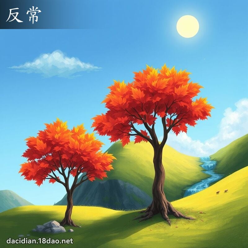 反常 - 國語大辭典配圖
