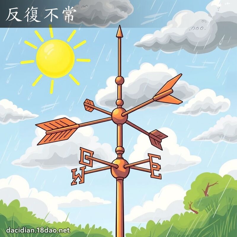 反復不常 - 國語大辭典配圖