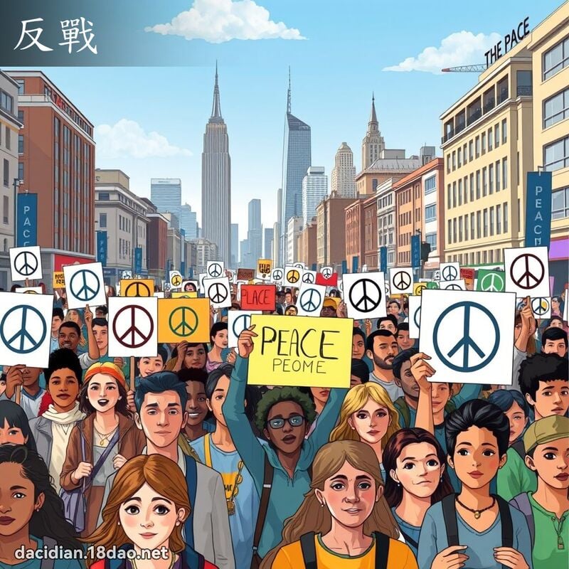 反戰 - 國語大辭典配圖