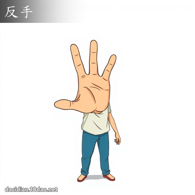 反手 - 国语大辞典配图