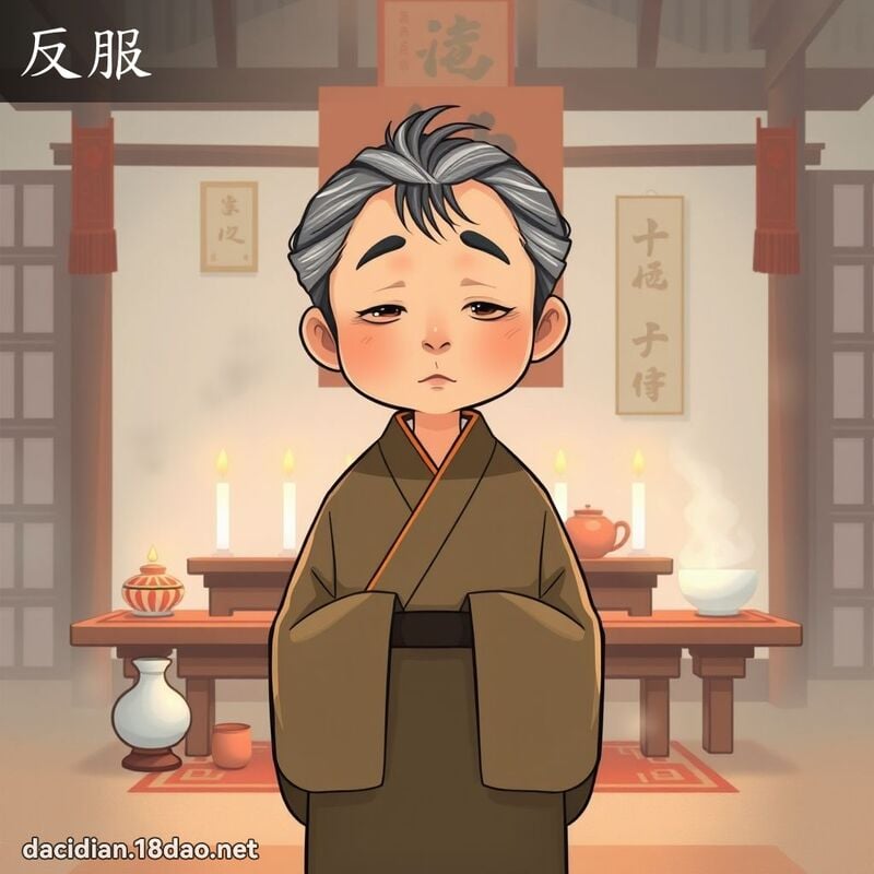 反服 - 国语大辞典配图