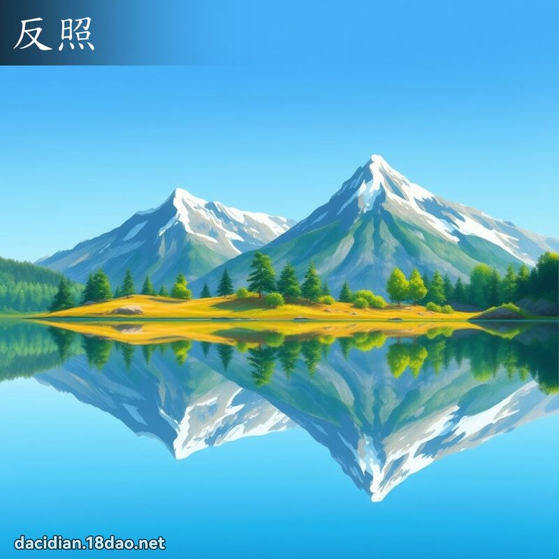 反照 - 國語大辭典配圖