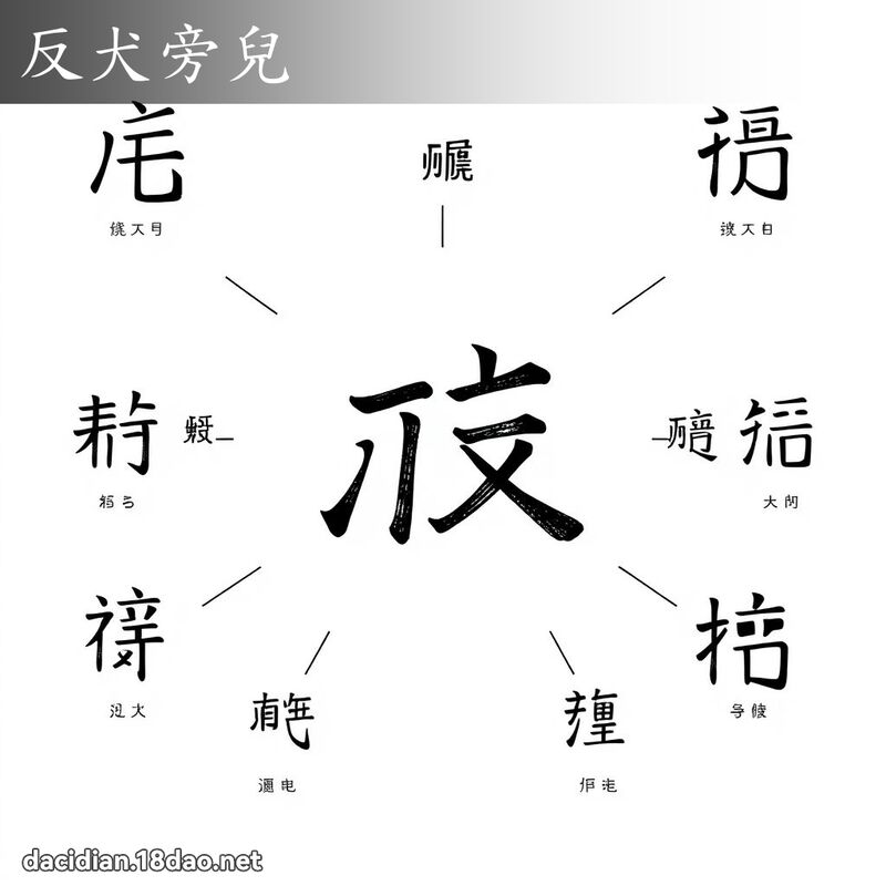 反犬旁儿 - 国语大辞典配图