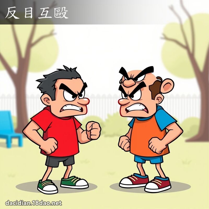 反目互毆 - 國語大辭典配圖