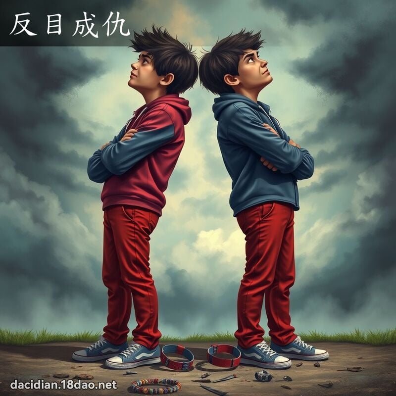 反目成仇 - 國語大辭典配圖