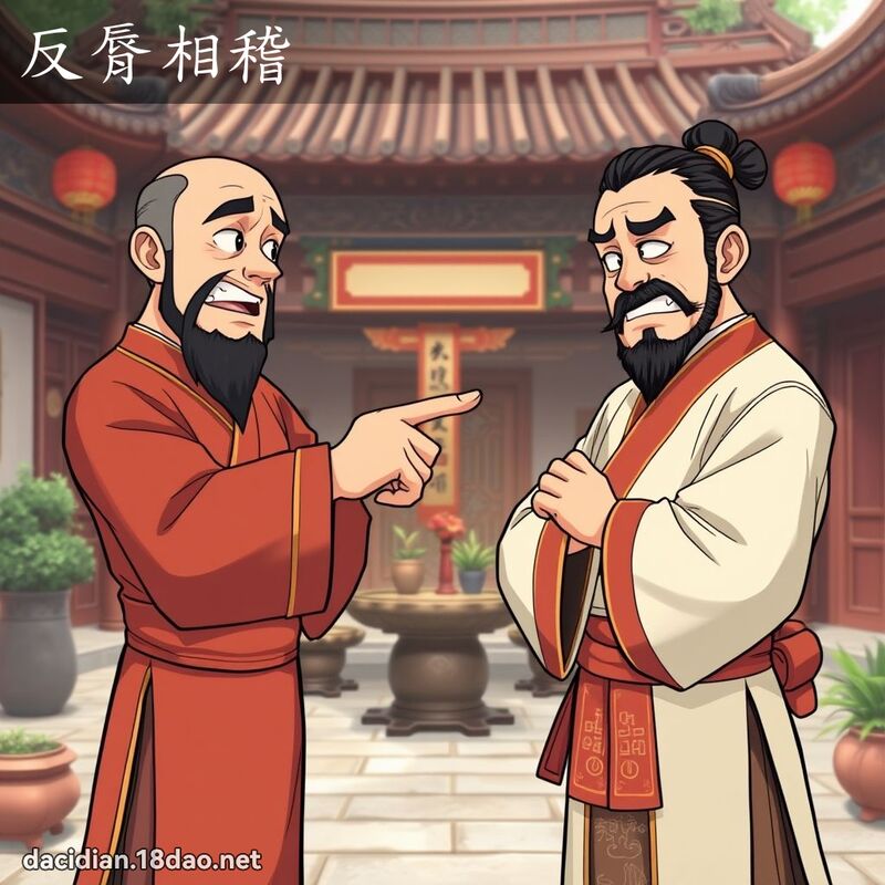 反脣相稽 - 国语大辞典配图