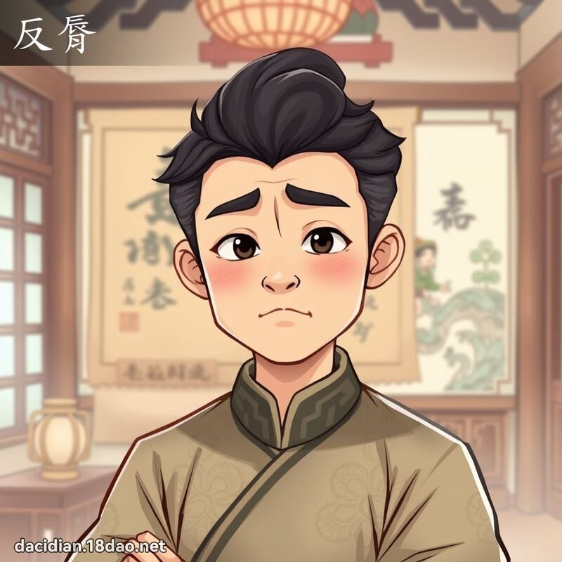反脣 - 國語大辭典配圖