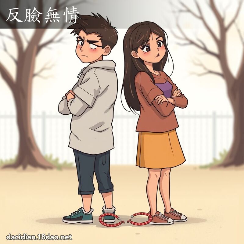 反臉無情 - 國語大辭典配圖