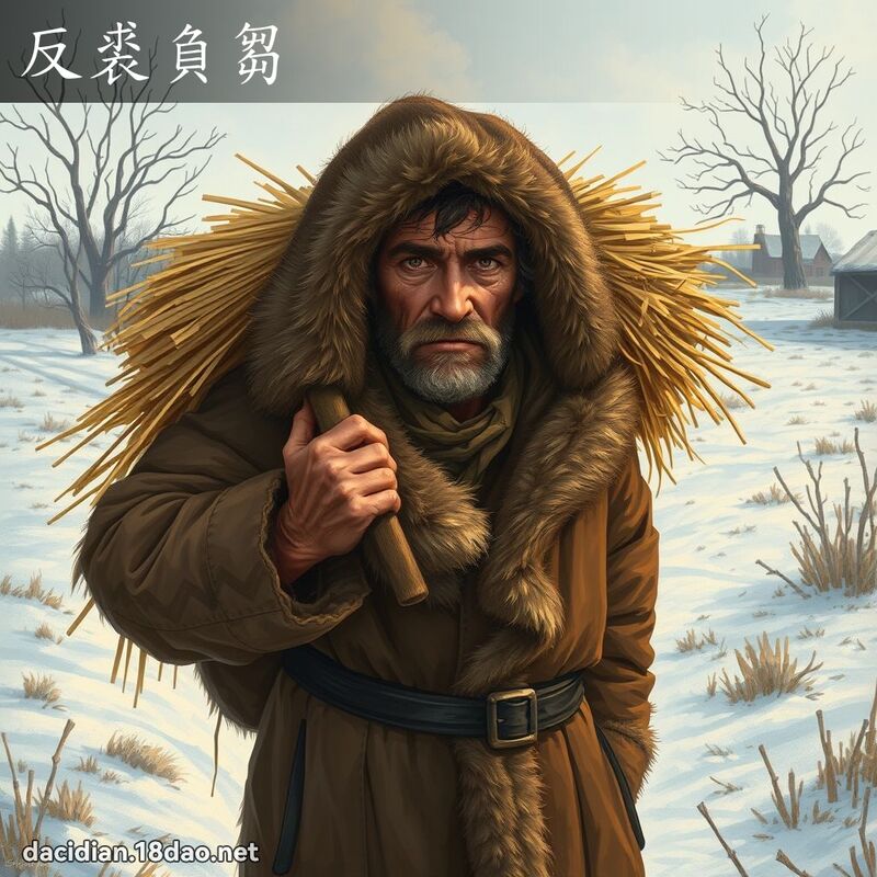 反裘負芻 - 國語大辭典配圖