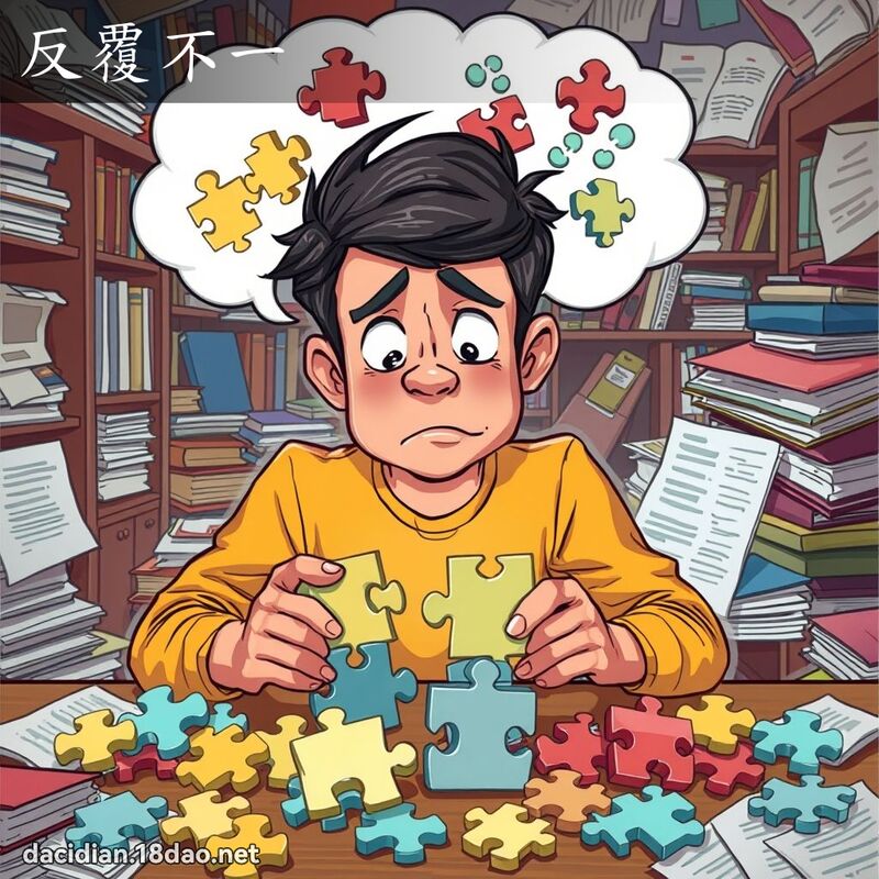 反覆不一 - 国语大辞典配图