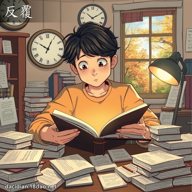 反覆 - 国语大辞典配图