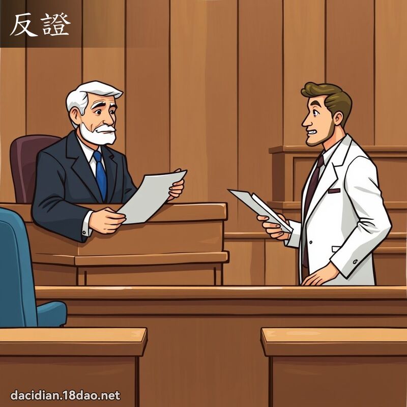 反证 - 国语大辞典配图
