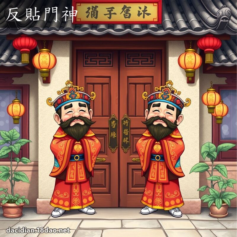 反贴门神 - 国语大辞典配图