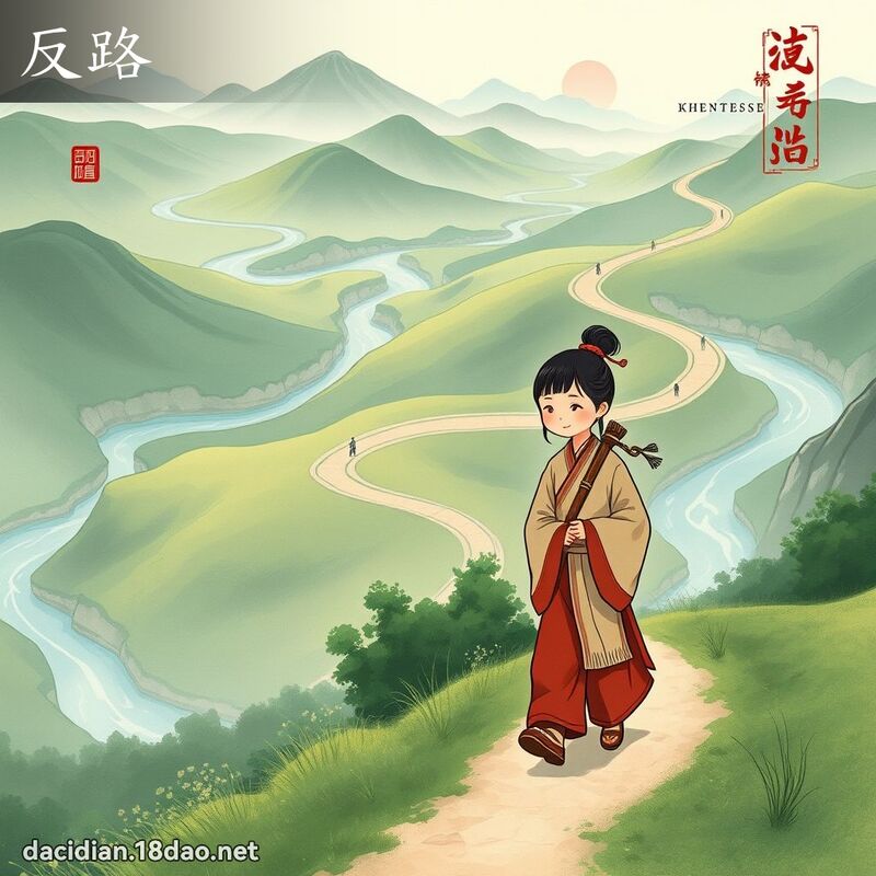反路 - 国语大辞典配图