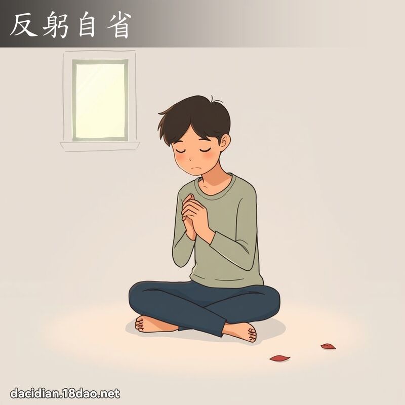 反躬自省 - 國語大辭典配圖
