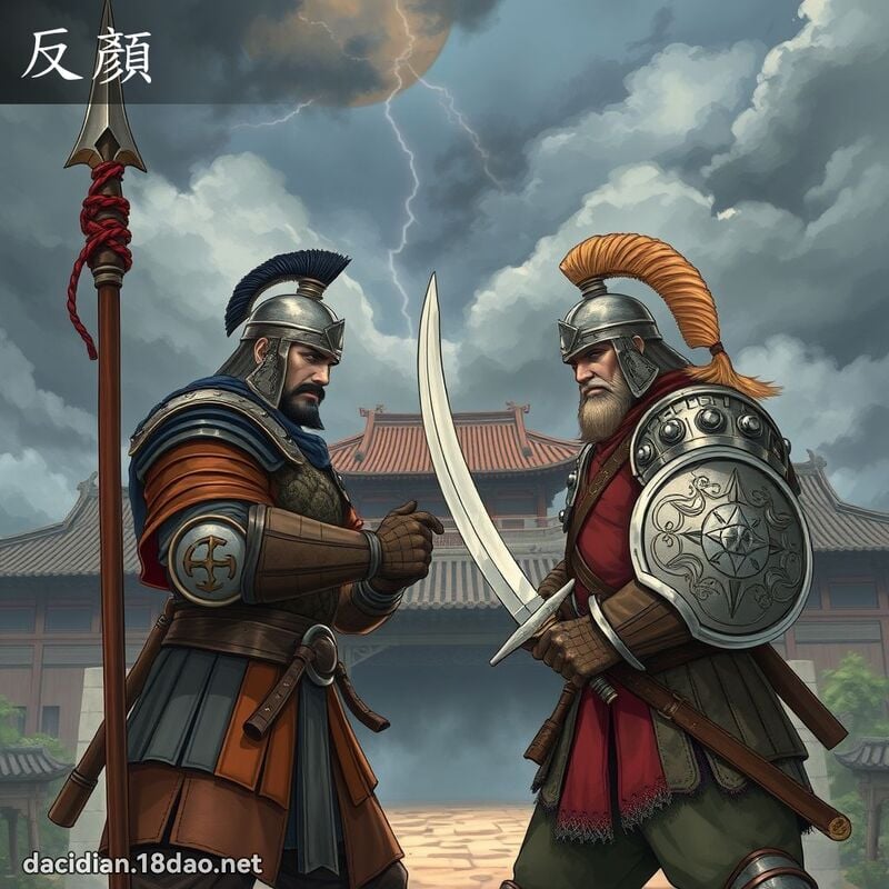反顏 - 国语大辞典配图