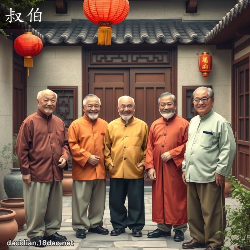 叔伯 - 國語大辭典配圖