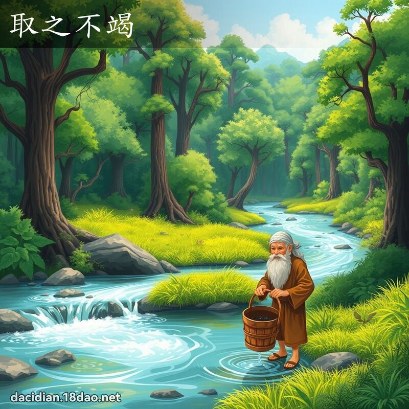 取之不竭 - 国语大辞典配图