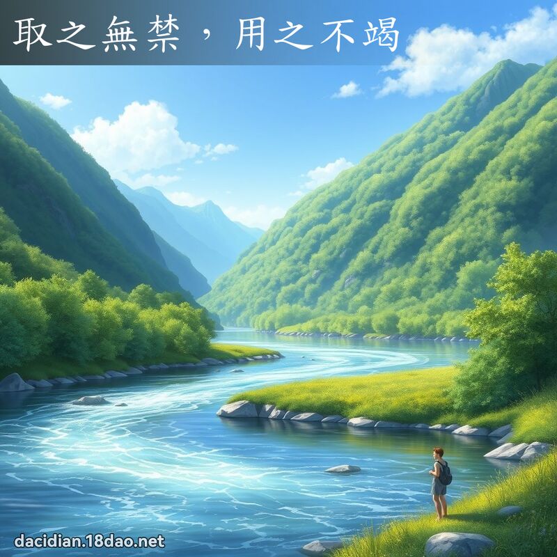 取之無禁，用之不竭 - 國語大辭典配圖