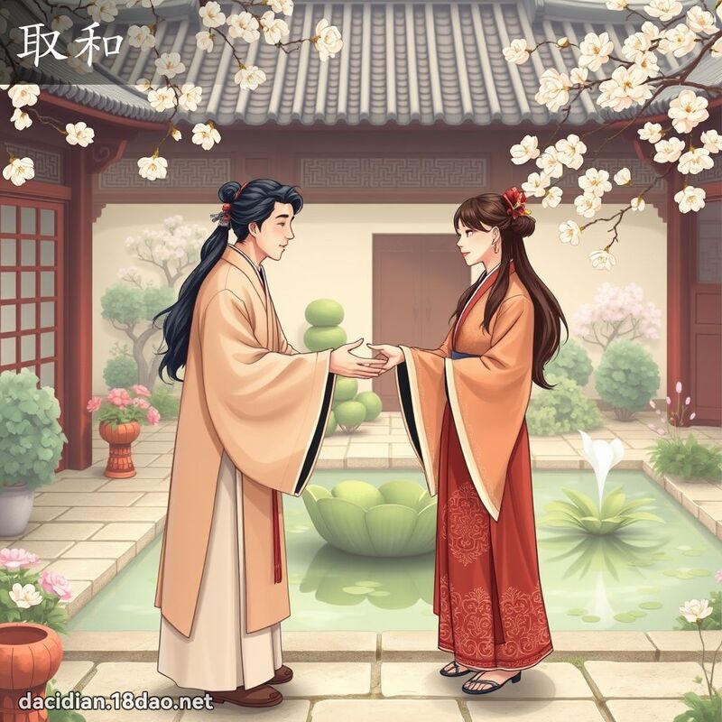 取和 - 国语大辞典配图