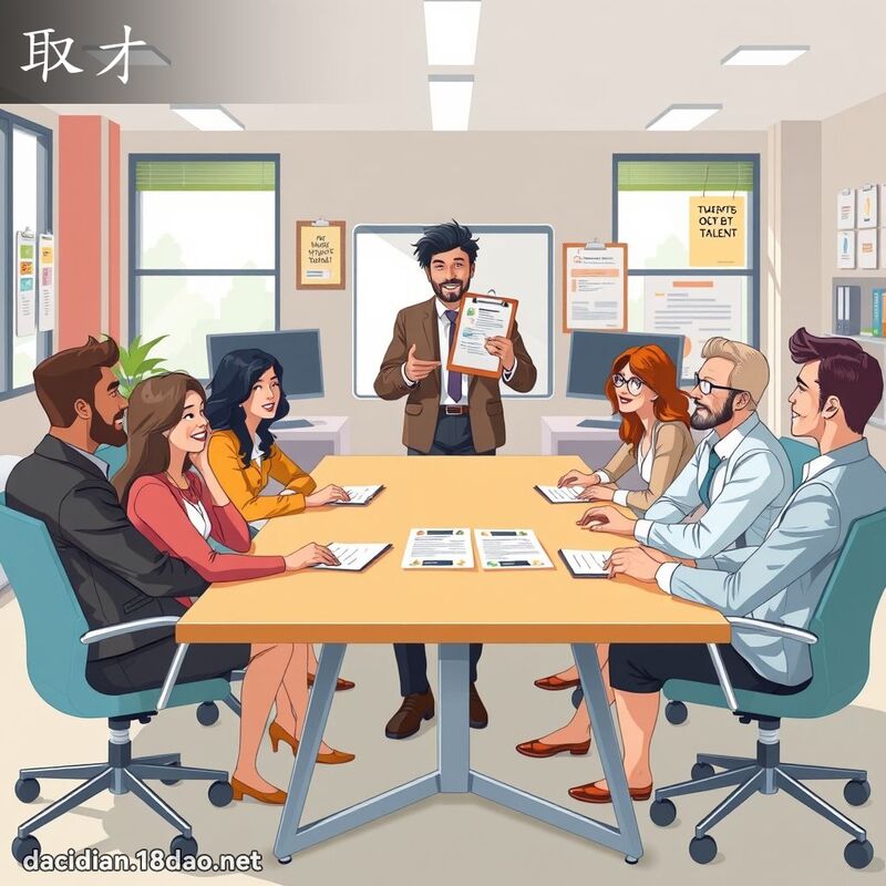 取才 - 國語大辭典配圖