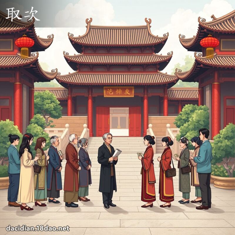 取次 - 国语大辞典配图