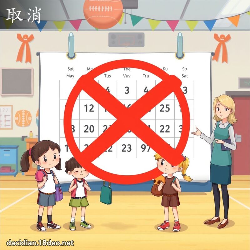 取消 - 國語大辭典配圖