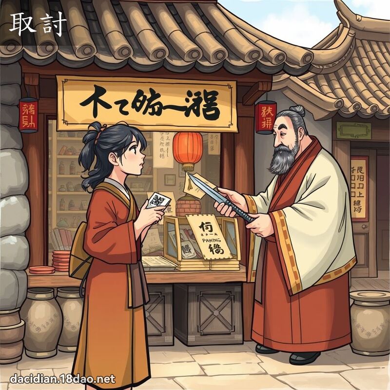 取討 - 国语大辞典配图