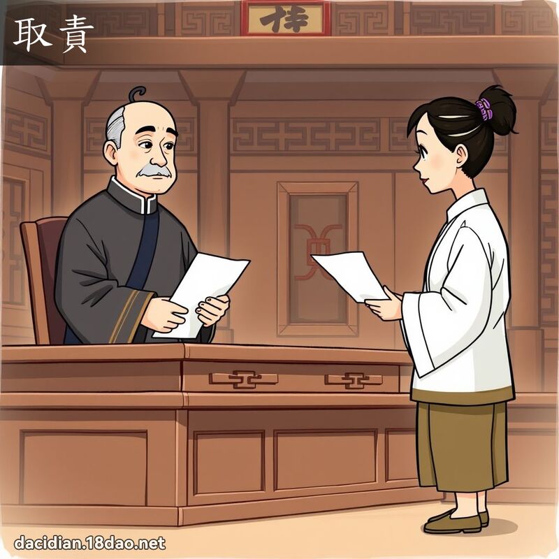 取責 - 國語大辭典配圖