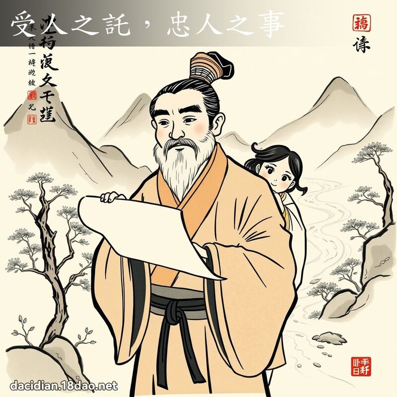 受人之託，忠人之事 - 國語大辭典配圖