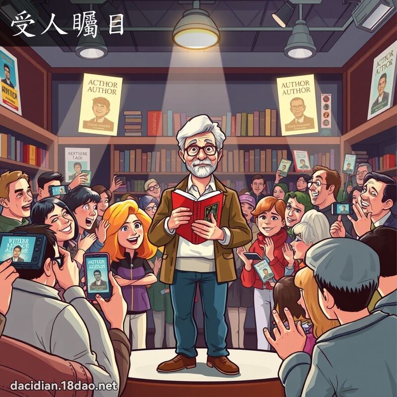 受人矚目 - 國語大辭典配圖