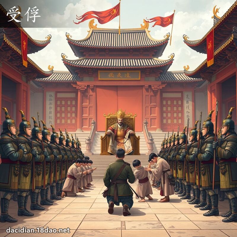 受俘 - 國語大辭典配圖