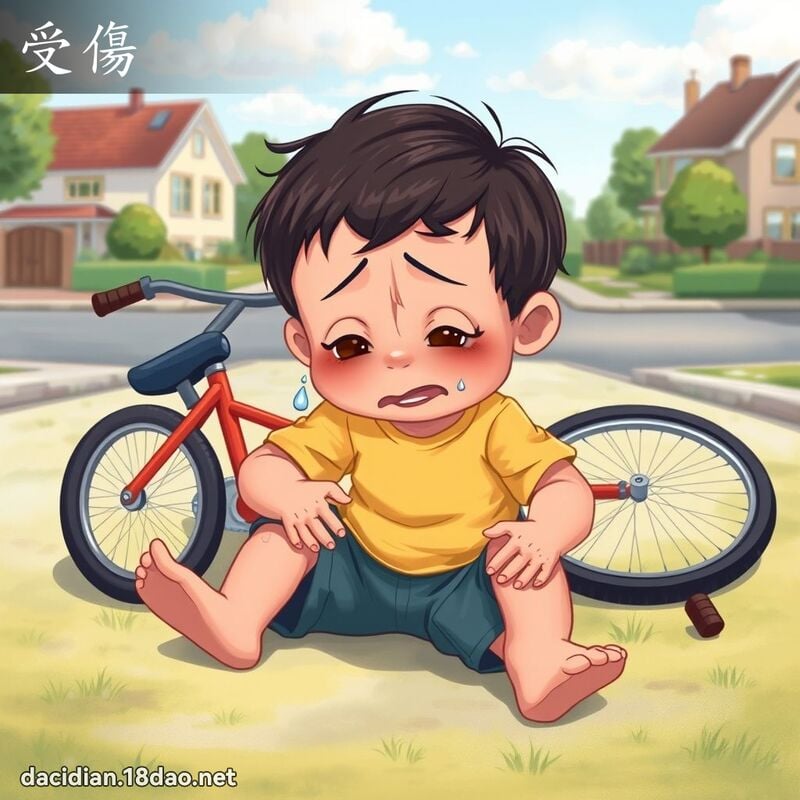 受伤 - 国语大辞典配图