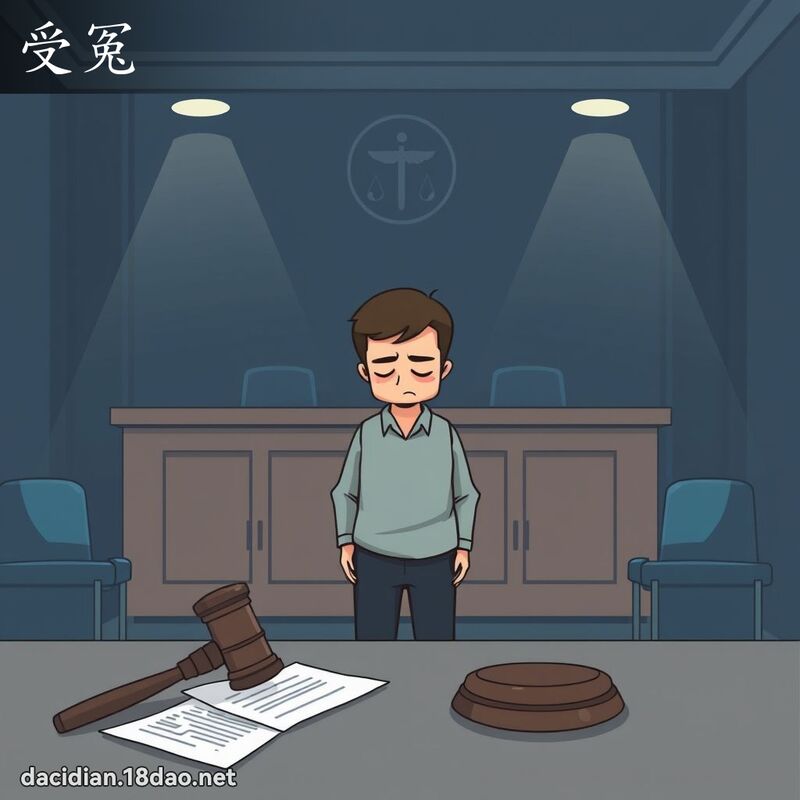 受冤 - 國語大辭典配圖