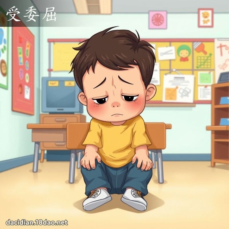 受委屈 - 国语大辞典配图