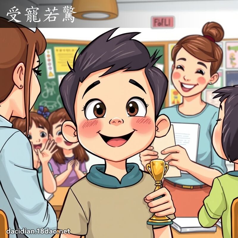 受宠若惊 - 国语大辞典配图