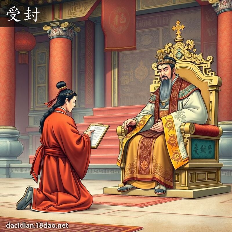 受封 - 國語大辭典配圖