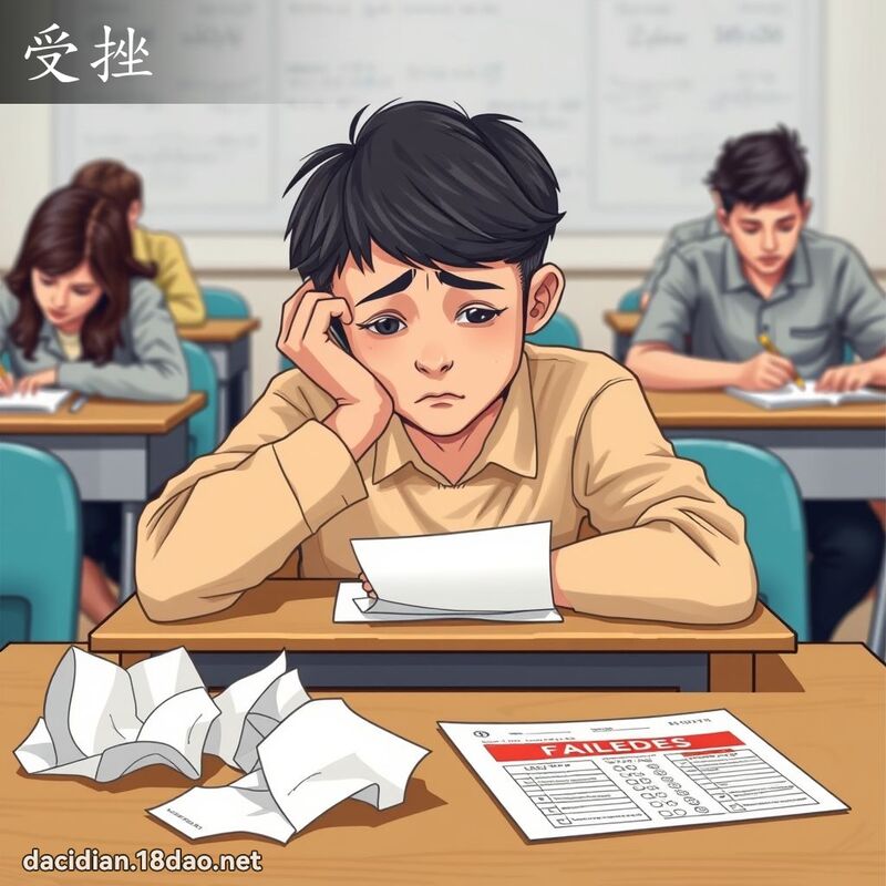 受挫 - 国语大辞典配图