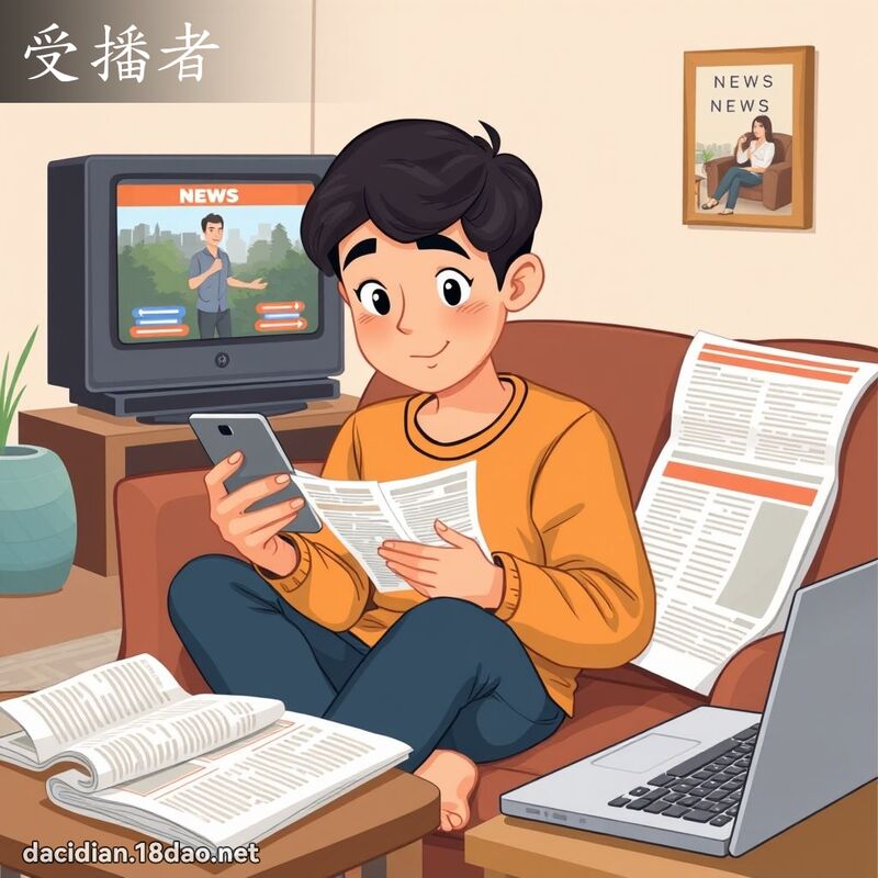 受播者 - 國語大辭典配圖