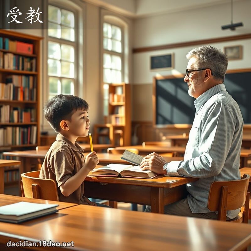 受教 - 國語大辭典配圖