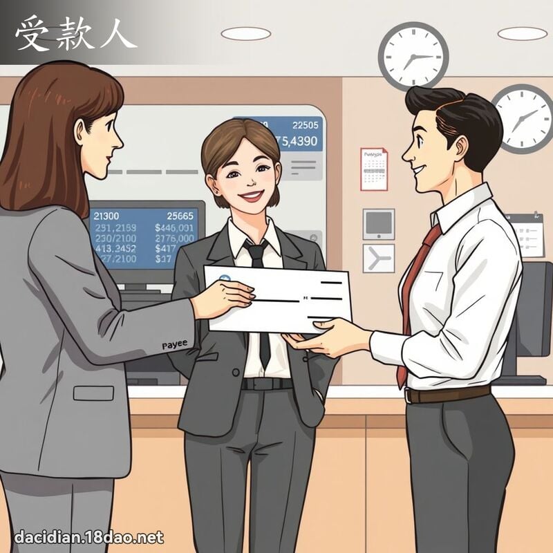 受款人 - 国语大辞典配图