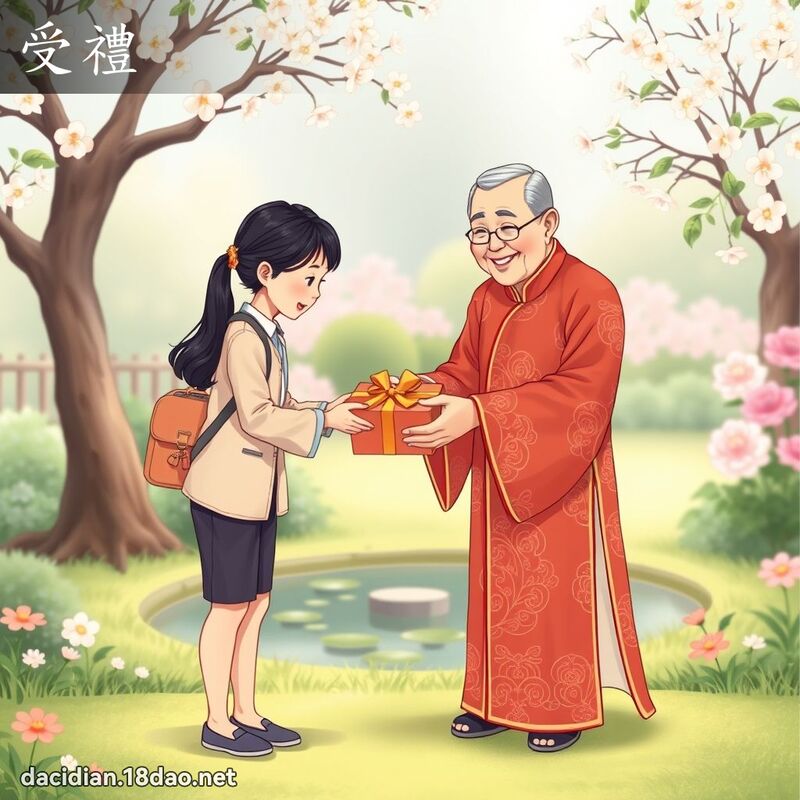 受禮 - 國語大辭典配圖