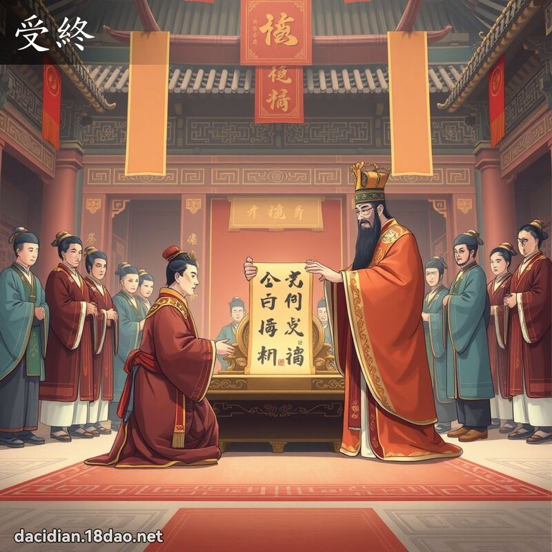 受终 - 国语大辞典配图