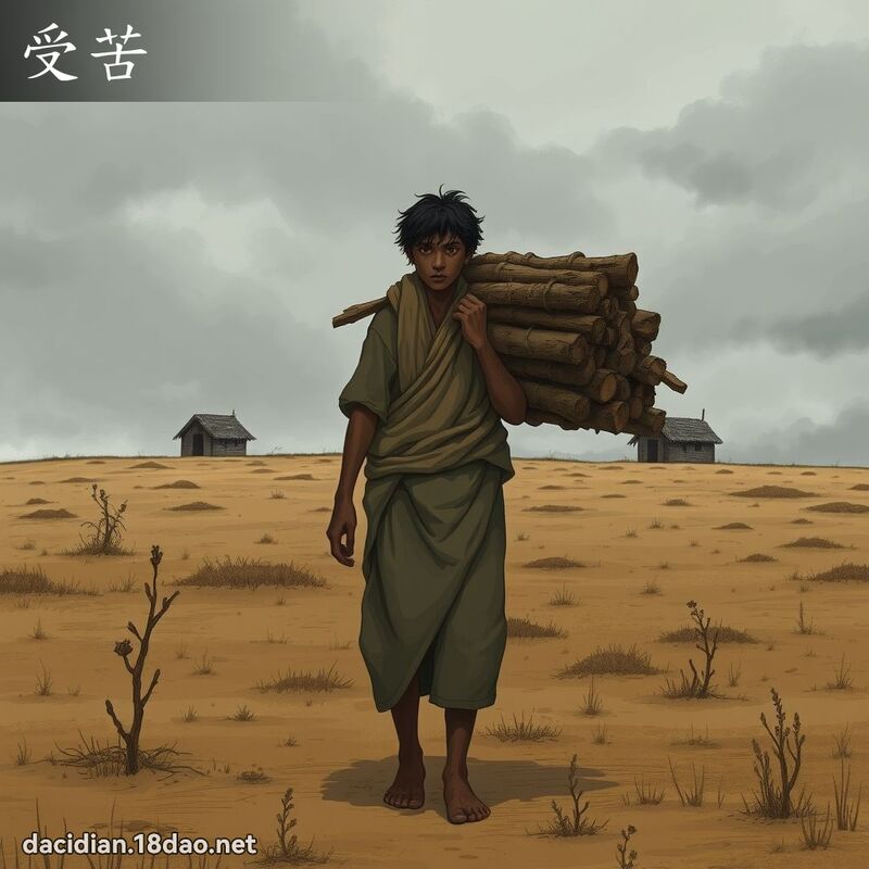 受苦 - 国语大辞典配图