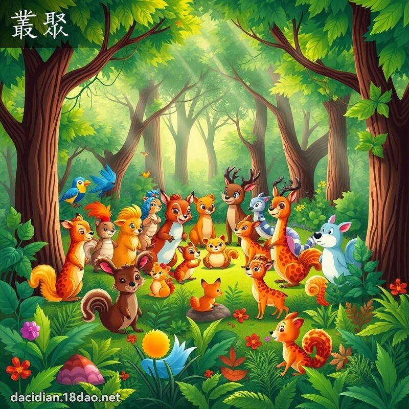 丛聚 - 国语大辞典配图