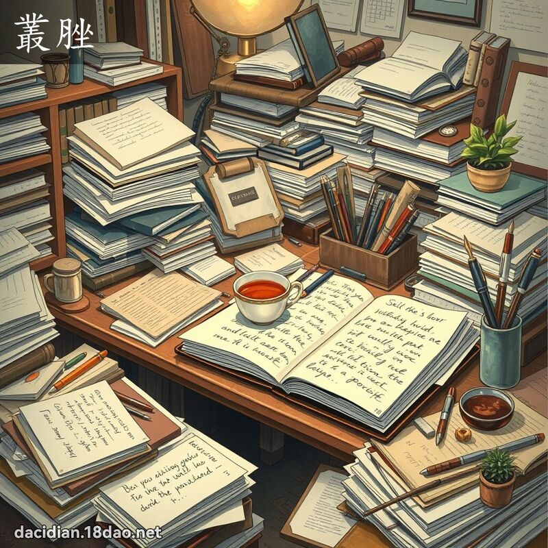 叢脞 - 國語大辭典配圖