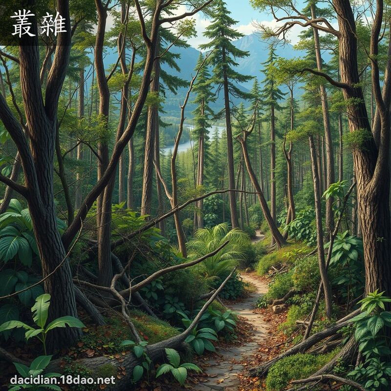 叢雜 - 國語大辭典配圖