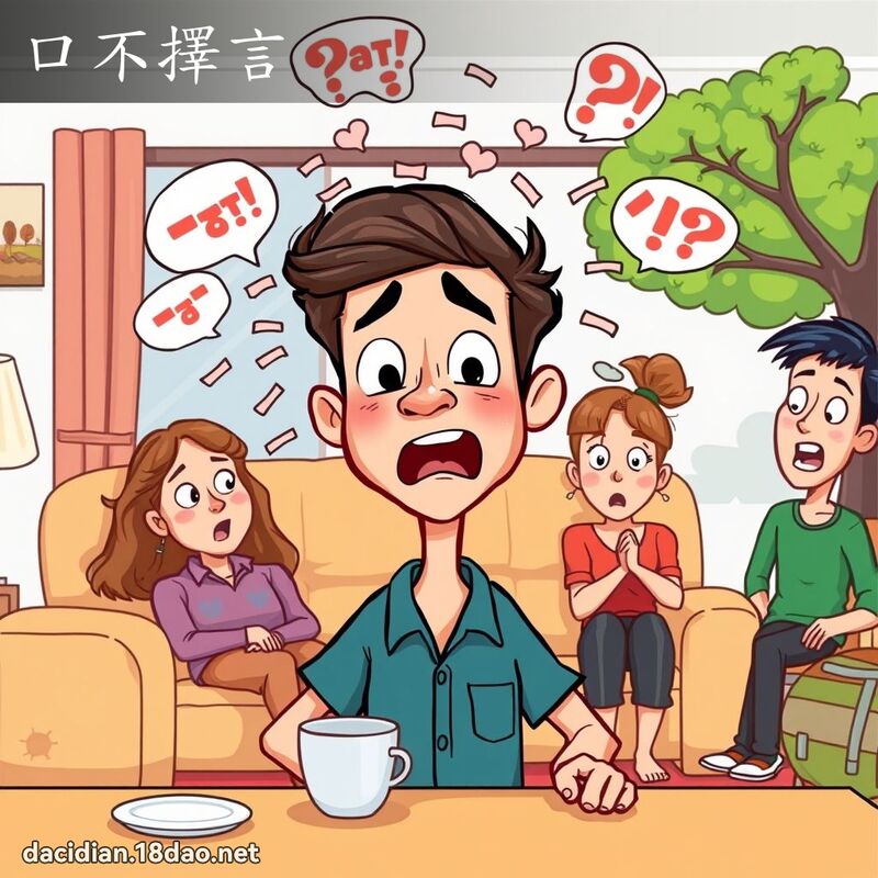 口不擇言 - 國語大辭典配圖