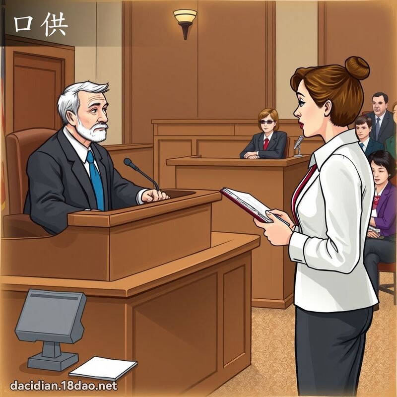 口供 - 国语大辞典配图